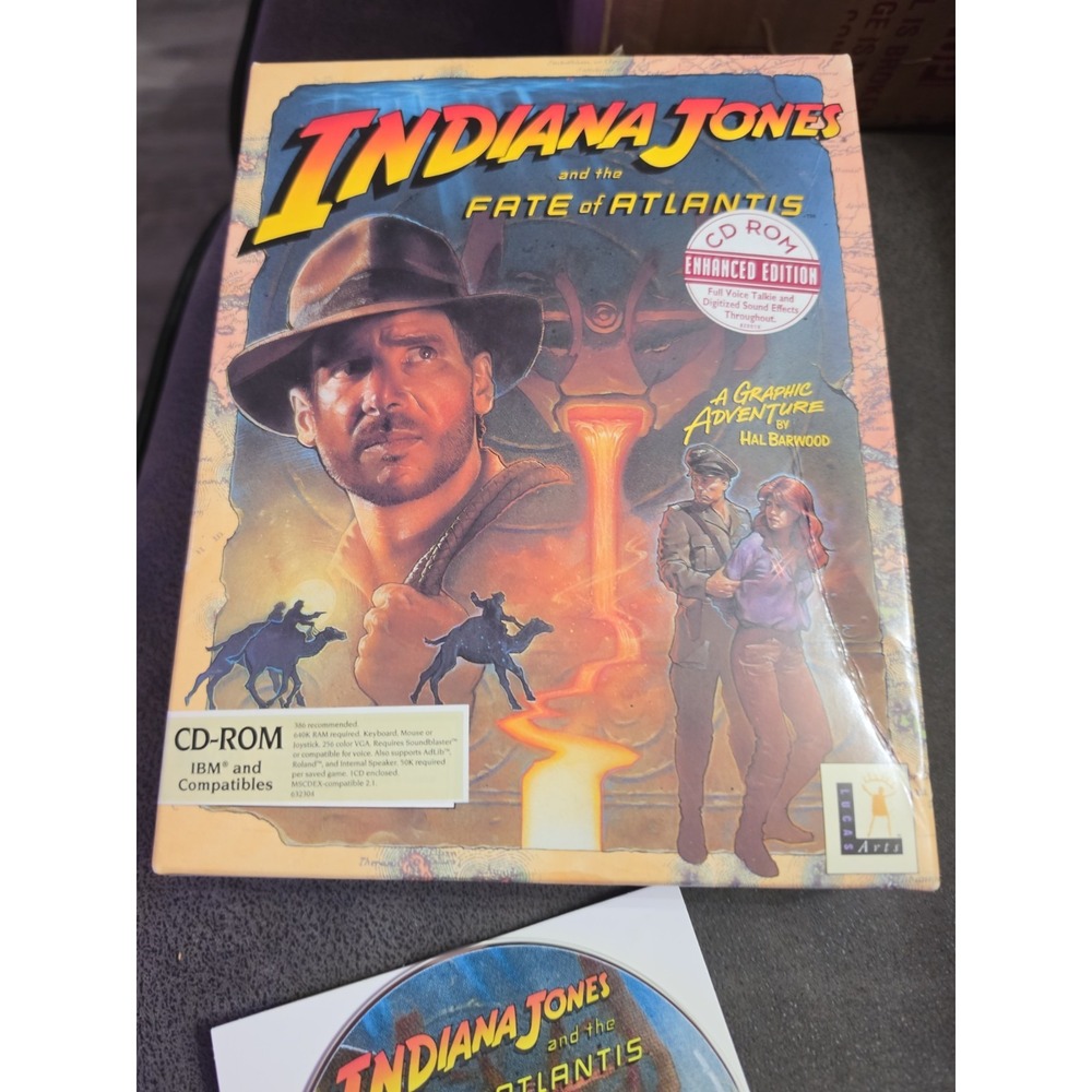 Indiana Jones and the Fate of Atlantis (PC CD-ROM, 1992)